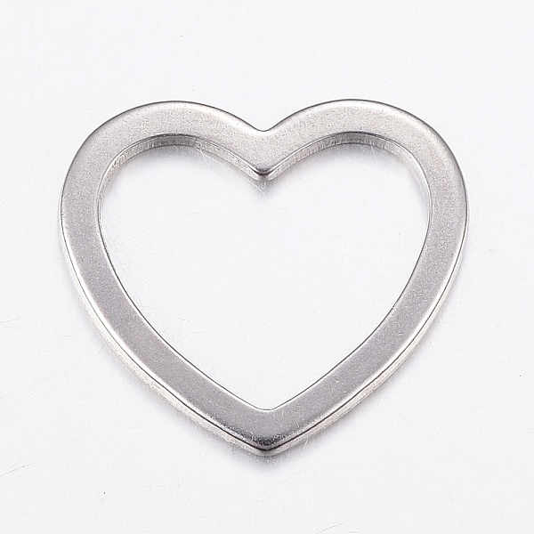 

PandaHall 304 Stainless Steel Linking Rings, Heart, Stainless Steel Color, 20x22x1.2mm 304 Stainless Steel Heart