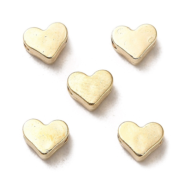 

PandaHall CCB Plastic Beads, Heart, Golden, 5.5x7x3.5mm, Hole: 1.8mm Plastic Heart
