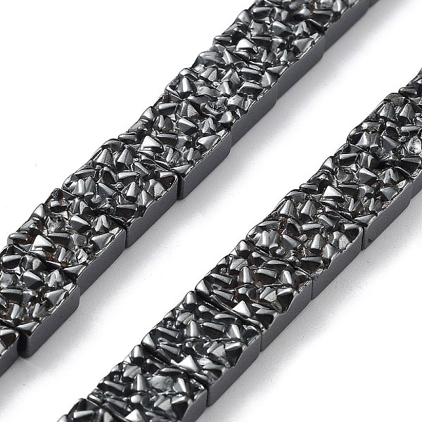 

PandaHall Synthetic Non-Magnetic Hematite Beads Strands, Square, 8.5x8.5x4mm, Hole: 1mm, about 48pcs/strand, 15.75 inch(40cm) Non-magnetic...