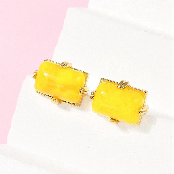 Brass Stud Earrings - image