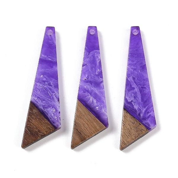 Resin & Wood Pendan… - image