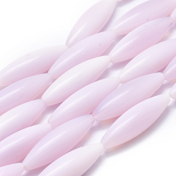 

PandaHall Opalite Beads Strands, Horse Eye, 39.5~40x11.5mm, Hole: 1.5mm, about 10pcs/strand, 15.75 inch(40cm) Opalite Horse Eye