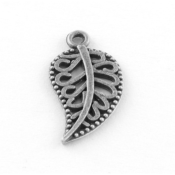 

PandaHall Tibetan Style Alloy Pendants, Hollow Leaf, Cadmium Free & Lead Free, Antique Silver, 18.5x9.5x1mm, Hole: 1.5mm, about...