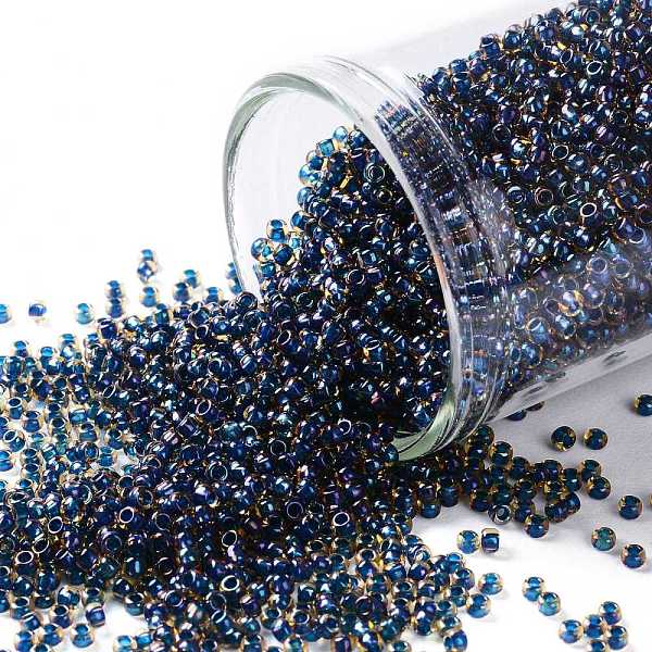 

PandaHall TOHO Round Seed Beads, Japanese Seed Beads, (929) Inside Color AB Light Yellow/Capri Lined, 15/0, 1.5mm, Hole: 0.7mm, about...