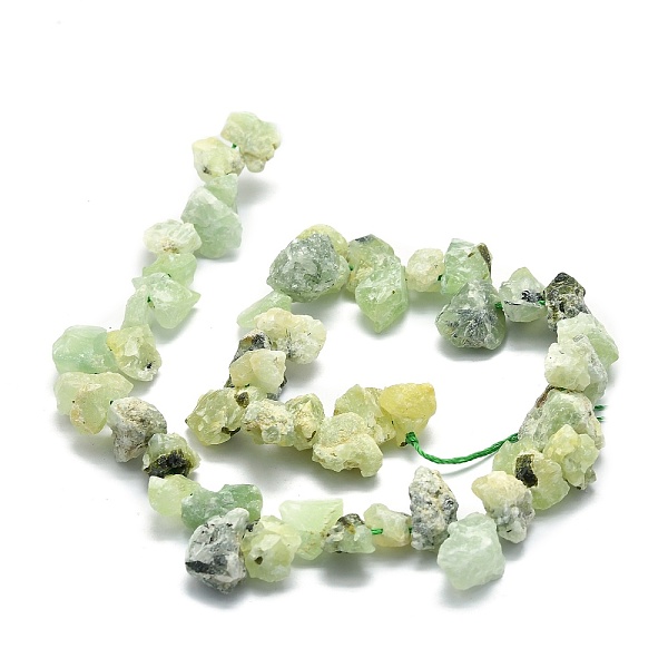 

PandaHall Raw Rough Natural Prehnite Beads Strands, Chip, 8~18x7~14x4~11mm, Hole: 1.2mm, about 50~51pcs/strand, 16.14''(41cm) Prehnite Chip