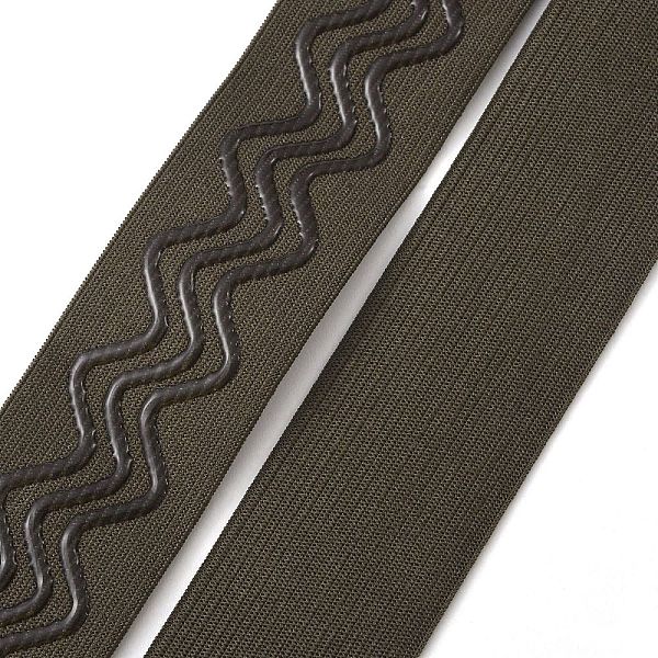 

PandaHall Silicone & Polyester Non Slip Knitted Elastic Belt, Silicone Gripper Elastic Band for Clothing Sewing, Flat, Coconut Brown, 28mm...