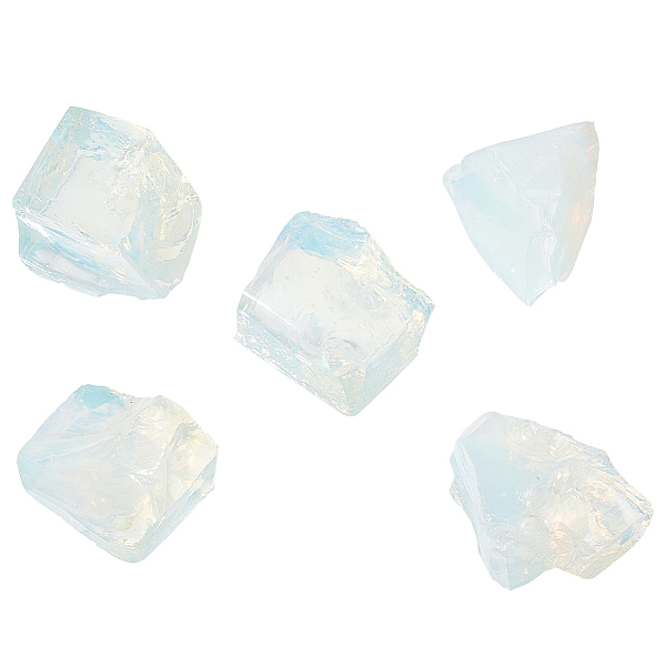 

PandaHall Olycraft 200G Opalite Beads, No Hole/Undrilled, Nuggets, 30~42.5x20~40x20~26.5mm, about 5pcs/200g Opalite Nuggets