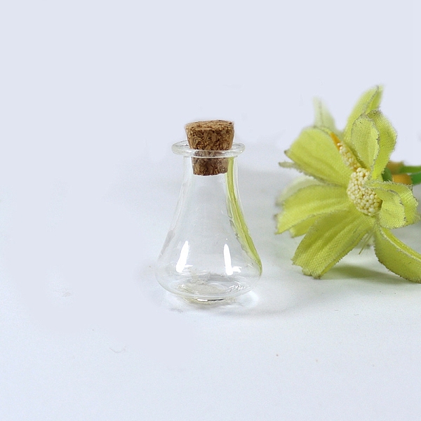 

PandaHall Empty Small Glass Cork Bottles, Wishing Bottle, Clear, 1.6x2.7cm Glass Bottle Clear