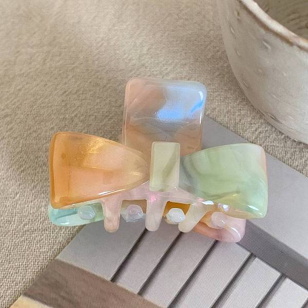 

PandaHall Cellulose Acetate(Resin) Claw Clip, Colorful, 23x40mm Cellulose Acetate