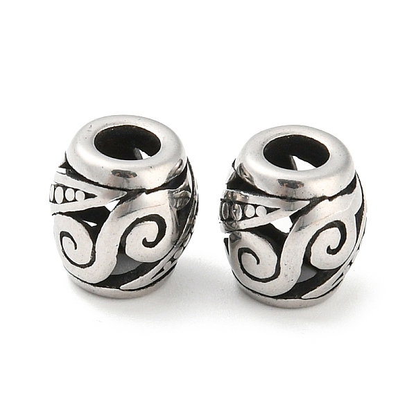 

PandaHall 316 Surgical Stainless Steel Beads, Barrel, Antique Silver, 9.5x9.5mm, Hole: 4mm 316 Surgical Stainless Steel Barrel
