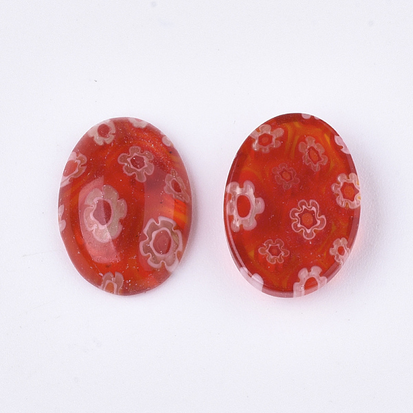 Handmade Millefiori Lampwork Cabochons