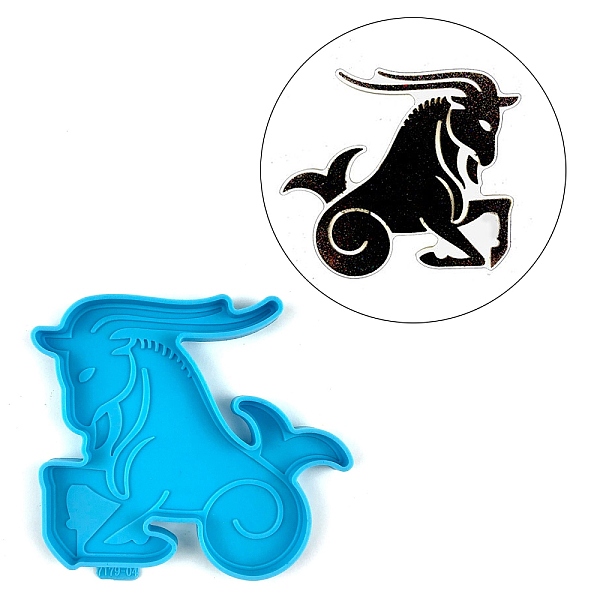

PandaHall Constellation Silicone Cup Mat Molds, Resin Coaster Molds, UV Resin & Epoxy Resin Craft Making, Capricorn, 115x124x9mm Silicone...