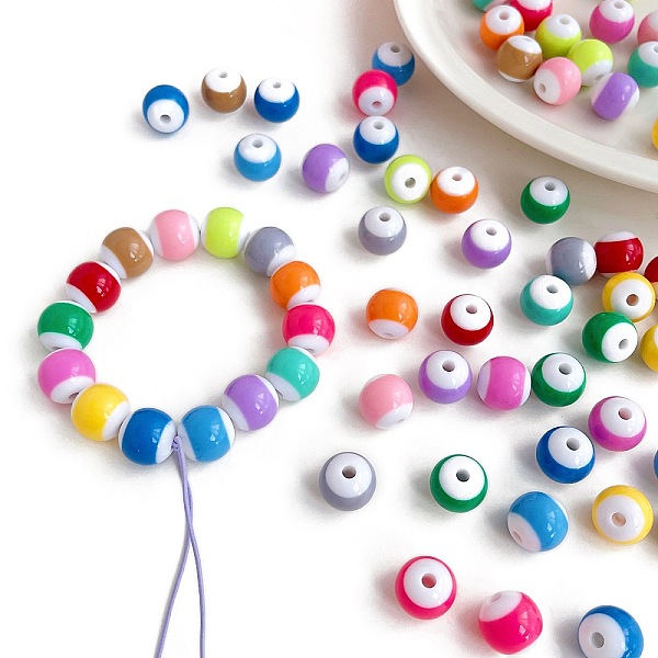 Opaque Acrylic Beads - image