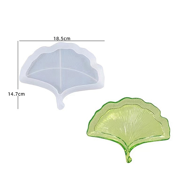 

PandaHall Leaf Storage Food Grade Silicone Mold, Resin Casting Molds, for UV Resin, Epoxy Resin Craft Making, White, 185x147x22mm Silicone...