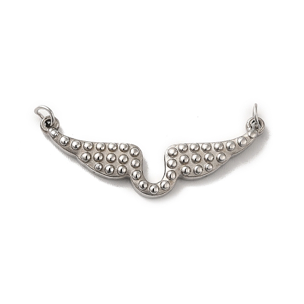 

PandaHall 304 Stainless Steel Connector Charms, Angel Wing Links, with Jump Rings, Stainless Steel Color, 15x35x3mm, Hole: 3mm 304 Stainless...