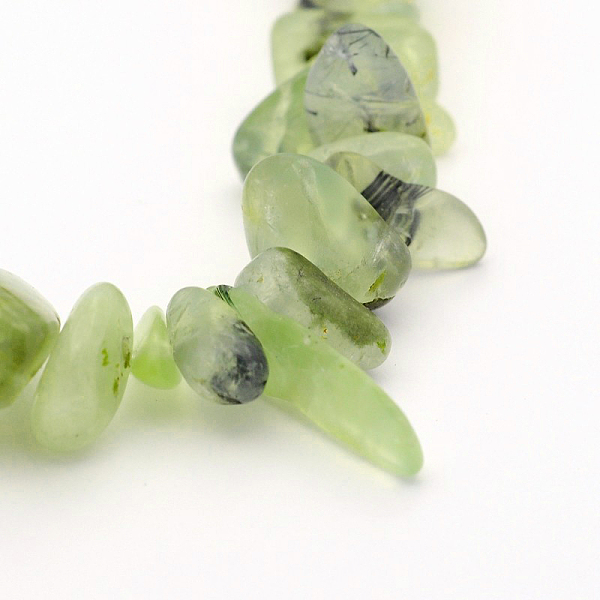 

PandaHall Natural Prehnite Bead Strands, Nuggets, 10~26x3~10x2~10mm, Hole: 1mm, about 15.7 inch Prehnite Nuggets Green