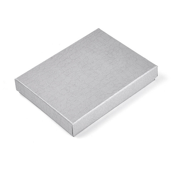 Cajas de juego de joyas de cartón con patrón de pitón