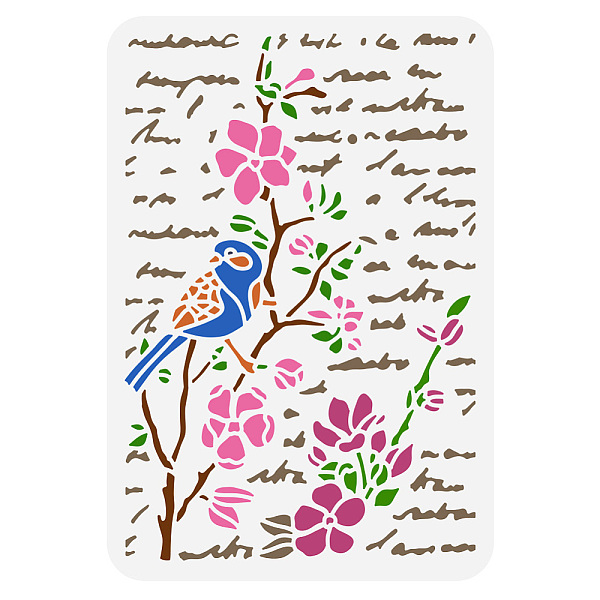 

PandaHall Plastic Drawing Painting Stencils Templates, for Painting on Scrapbook Fabric Tiles Floor Furniture Wood, Rectangle, Bird...