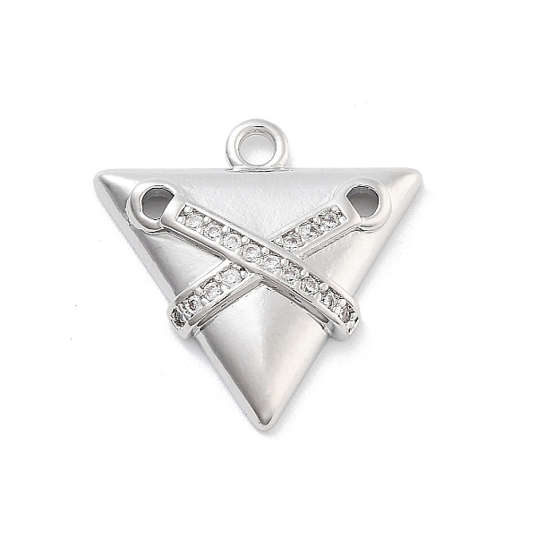 Brass Micro Pave Cl… - image