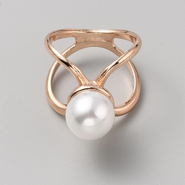 Alloy with Plastic Scarf Buckle Ring