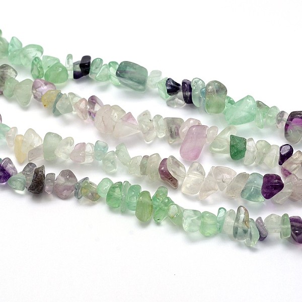 

PandaHall Natural Fluorite Beads Strands, Chips, 5~8x5~8mm, Hole: 1mm, about 31.5 inch Fluorite Chip