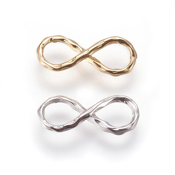 

PandaHall Brass Links connectors, Infinity, Mixed Color, 6x14x2mm, Hole: 3mm Brass Infinity Multicolor