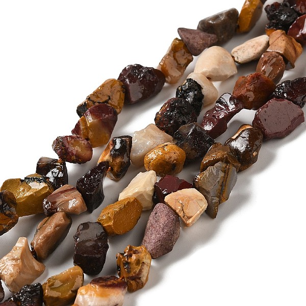 Rohe Grobe Natürliche Mookait-Perlenstränge