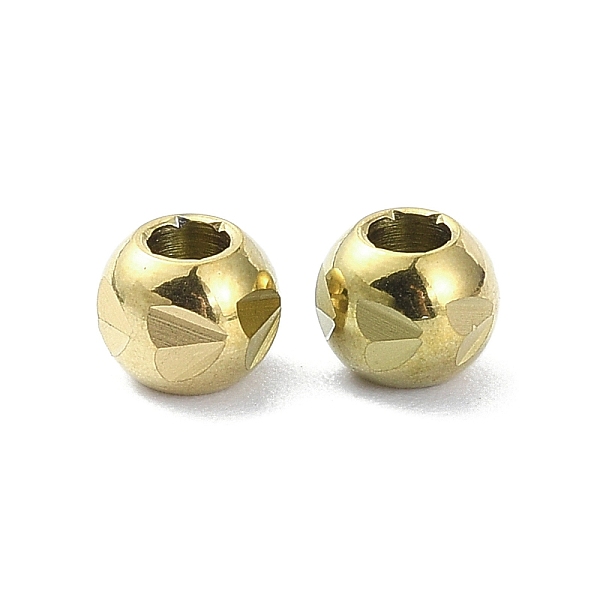 

PandaHall Ion Plating(IP) 316 Stainless Steel Beads, Round, Real 18K Gold Plated, 5x4mm, Hole: 2mm 316 Surgical Stainless Steel Round
