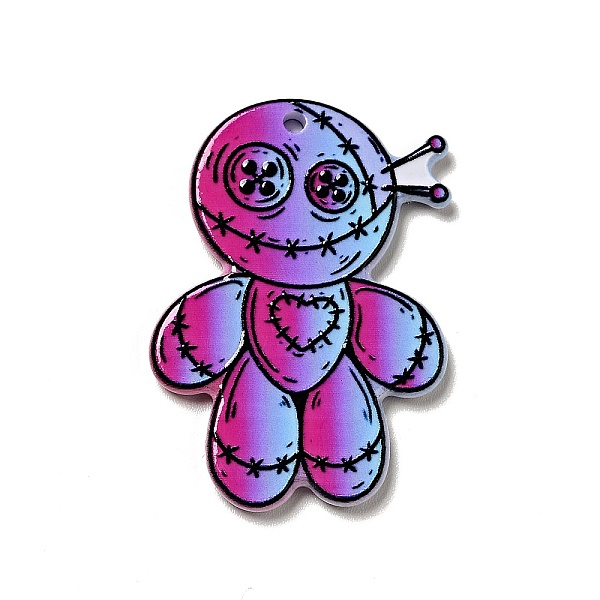 

PandaHall Halloween Printed Acrylic Pendants, Mummy Pattern, 36.5x25x2mm, Hole: 1.8mm Acrylic Mummy