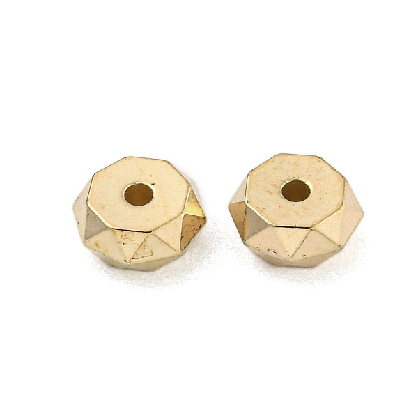 

PandaHall CCB Plastic Spacer Beads, Faceted, Rondelle, Golden, 7.5x3.5mm, Hole: 1.6mm Plastic Rondelle