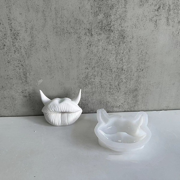 DIY Lip Display Decoration Statue Silicone Molds