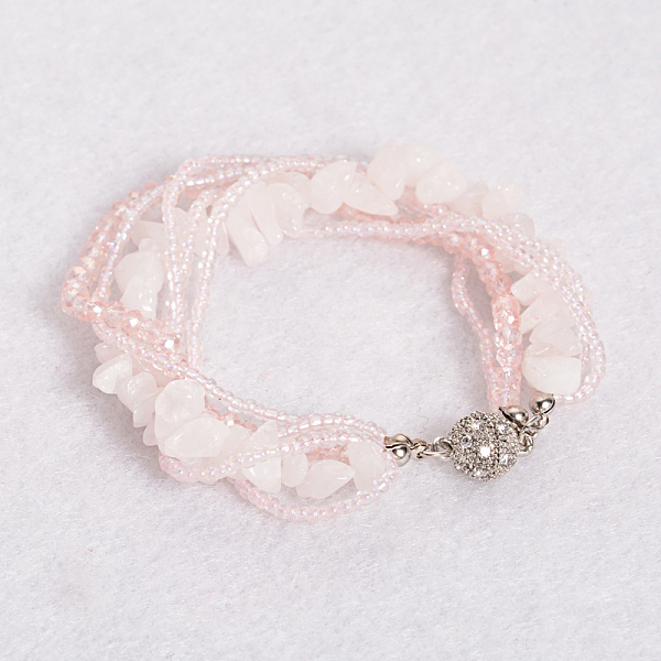 Rose Quartz Multi-Strang-Armbänder