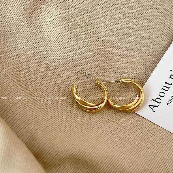 

PandaHall Stainless Steel Twists Hoop Earrings Stainless Steel Twist