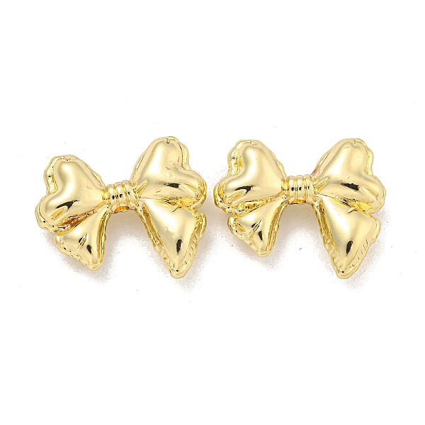 

PandaHall Rack Plating Alloy Beads, Bowknot, Golden, 18.5x21.5x6mm, Hole: 1.6mm Alloy Bowknot