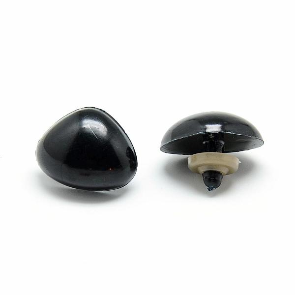 

PandaHall Craft Plastic Doll Noses, Safety Noses, Black, 24x29mm, Pin: 5~6mm Plastic