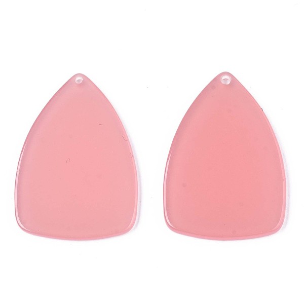 

PandaHall Translucent Cellulose Acetate(Resin) Pendants, Solid Color, Triangle, Salmon, 41x28x2mm, Hole: 1.5mm Cellulose Acetate Triangle..., Red