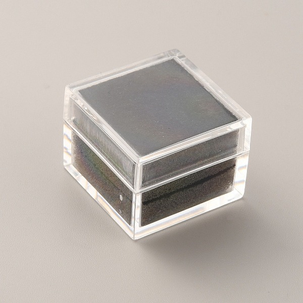 

PandaHall Square Transparent Plastic Loose Diamond Box, Gemstone Small Jewelry Storage Case with Sponge Inside, Black, 2.9x2.9x2.25cm, Inner...