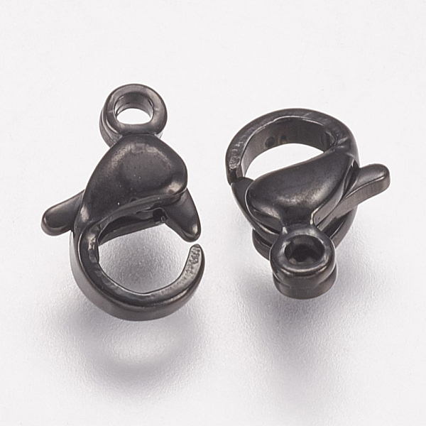 

PandaHall 304 Stainless Steel Lobster Claw Clasps, Parrot Trigger Clasps, Electrophoresis Black, 9x6x3mm 304 Stainless Steel Others
