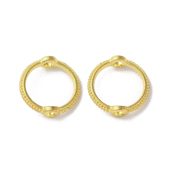 

PandaHall Alloy Bead Frames, Ring, Golden, 10.5x3mm, Hole: 1.4mm Alloy Ring