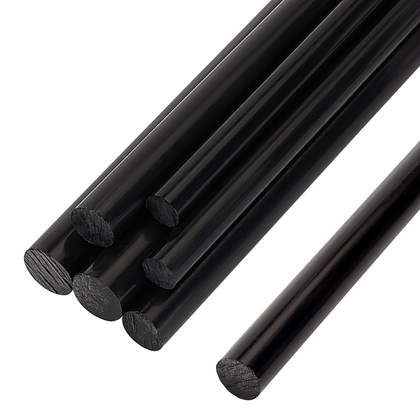 

PandaHall BENECREAT 6Pcs 12 Inch Length Black Acetal Copolymer Rod, 0.3 Inch 0.4 Inch 0.47 Inch Diameter Round Acetal Rod Acetal Bar Dowel...