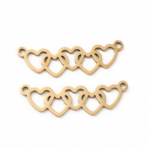 

PandaHall 201 Stainless Steel Pendants, Heart Charms, Golden, 8.5x26.5x1mm, Hole: 1.4mm 201 Stainless Steel Heart