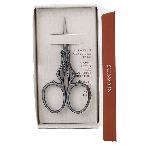 

PandaHall Stainless Steel Scissors, Embroidery Scissors, Sewing Scissors, Gunmetal, 132x67x21mm Stainless Steel