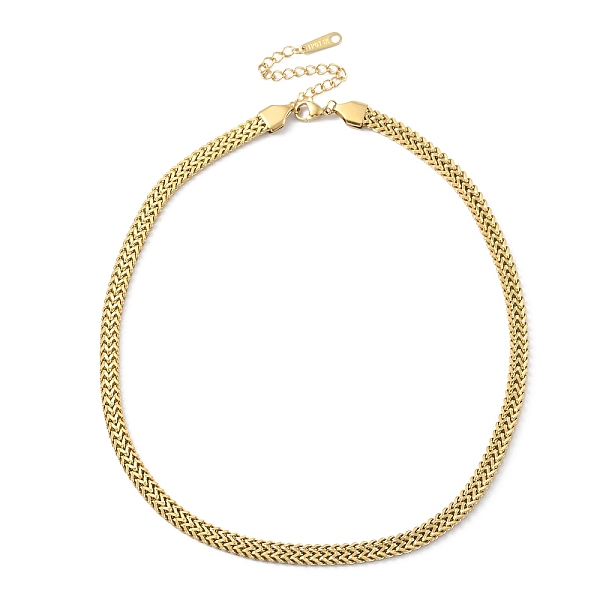 

PandaHall Ion Plating(IP) 304 Stainless Steel Mesh Chain Necklace for Men Women, Real 14K Gold Plated, 14.49 inch(36.8cm) 304 Stainless...