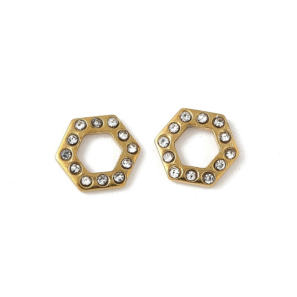 304 Stainless Steel Rhinestone Cabochons