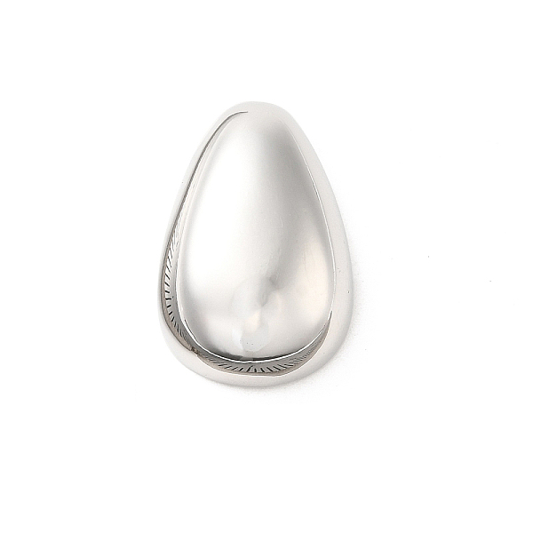 

PandaHall Brass Pendants, Teardrop, Platinum, 25x16.5x8mm, Hole: 3x2mm Brass Teardrop