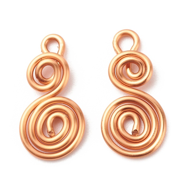 

PandaHall Copper Wrapping Pendants, Gourd, Mixed Color, 18~19x9~9.5x1mm, Hole: 1.5mm Brass Others