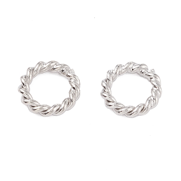 

PandaHall Brass Soldered Jump Rings, Closed Jump Rings, Twist Ring, Platinum, 6x1mm, Inner Diameter: 3.5mm Brass