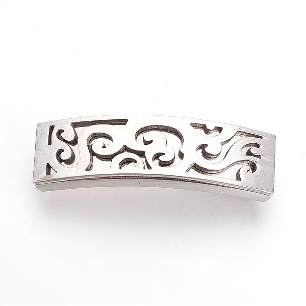 

PandaHall 201 Stainless Steel Slide Charms, Polished, Rectangle, Stainless Steel Color, 42x12x5.5~6mm, Hole: 10x3mm 201 Stainless Steel...