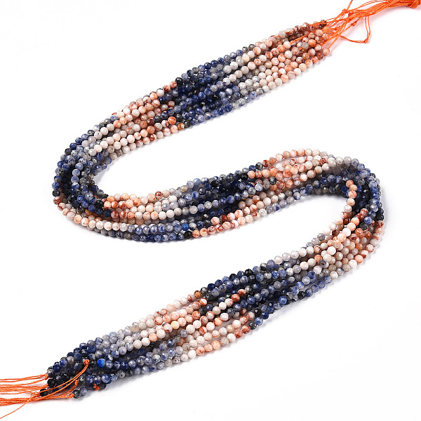 

PandaHall Natural Mixed Gemstone Beads Strands, Round Beads, Faceted, 3~3.5x3mm, Hole: 0.5mm, about 129~132pcs/strand, 15.16''~15.55''...