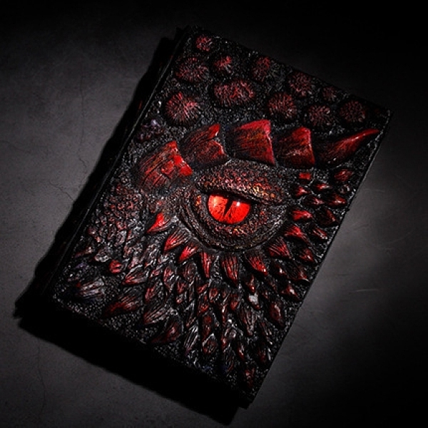 

PandaHall Embossed Bird Eye Resin Notebooks, Retro Travel Journals, Red, 185x135mm Resin Rectangle Red